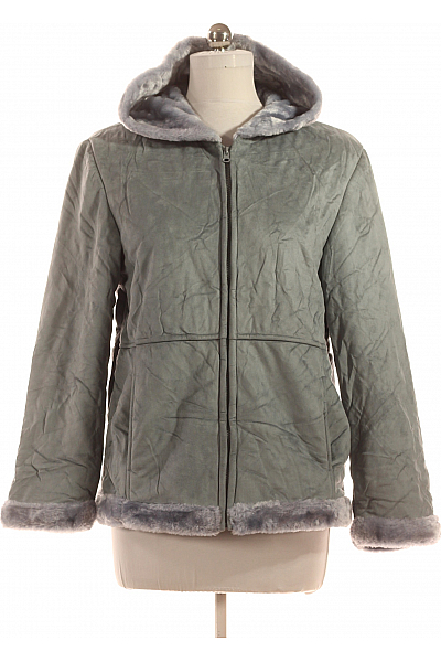 DENIM CO. Krátký Dámský Kabát Šedý