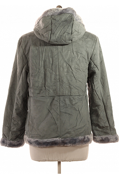 DENIM CO. Krátký Dámský Kabát Šedý