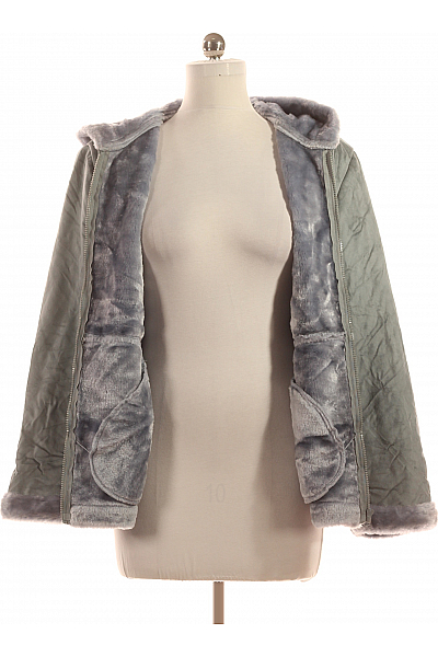 DENIM CO. Krátký Dámský Kabát Šedý