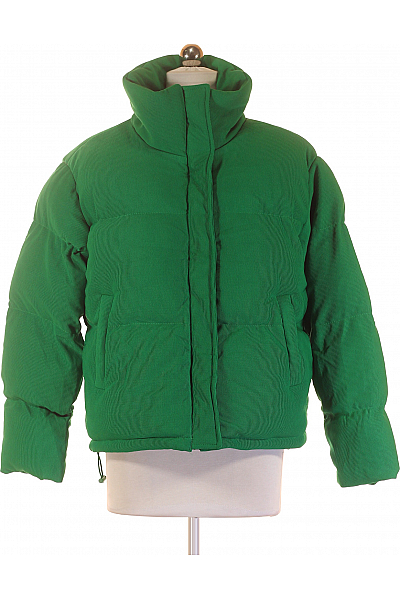 Zimní Dámská Bunda Zelená Amisu Second Hand Vel. 36