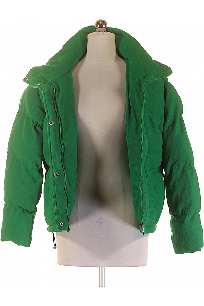 Zimní Dámská Bunda Zelená Amisu Second hand Vel. 36