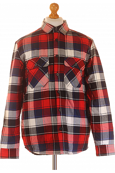 Pánský Kabát Červený Vel. S