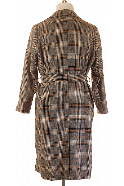 Primark Dámský Dlouhý Kabát Barevný Vel. 46