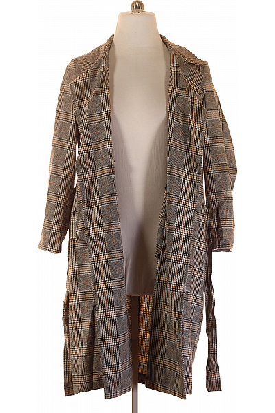 Primark Dámský Dlouhý Kabát Barevný Vel. 46