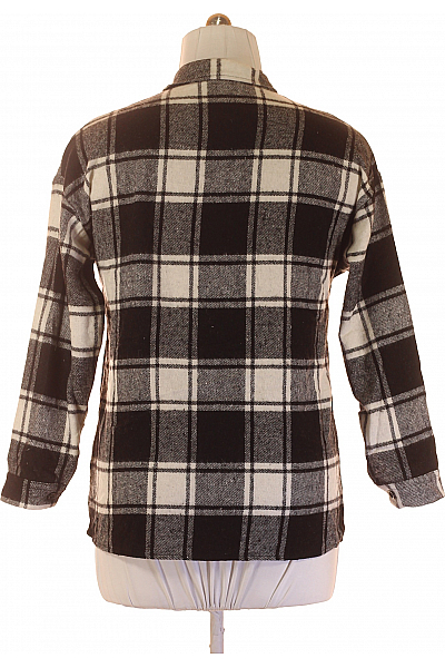 Olalook Kostkovaná Dámská Košile Černobílá Vel. XL