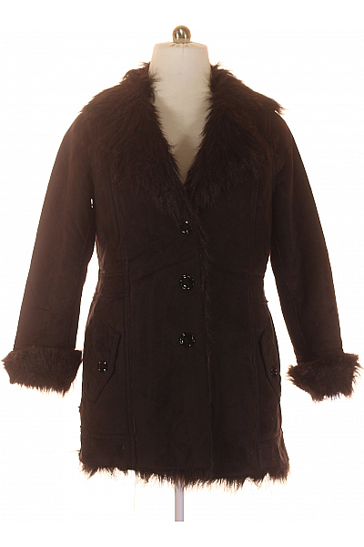 Dámský Kožich Černý Second Hand Vel. XXL