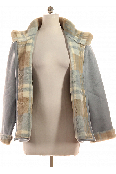 Dámský Kabát Modrý MADELEINE Second hand Vel. 40