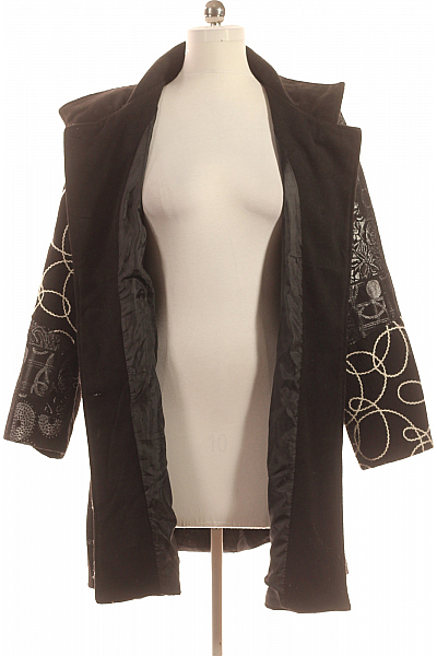 Dámský Kabát Černý Vel. XL