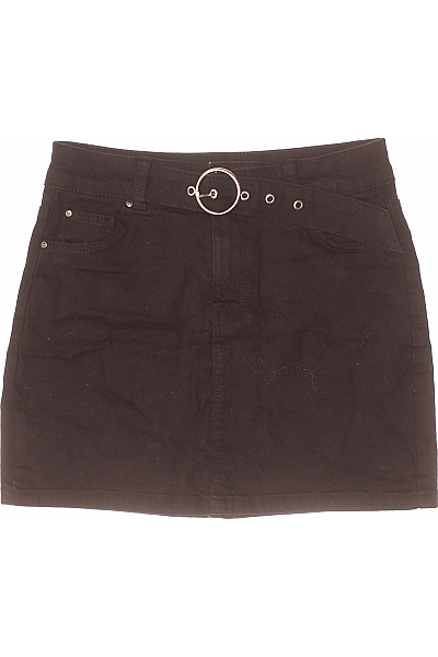 Bershka  Sukně áčková Černá Vel. 36