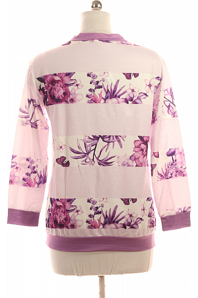 Vzorovaná  Halenka Fialová Second hand Vel. M