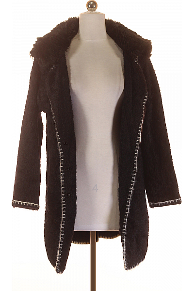 Krátký Dámský Kabát Černý Second hand Vel. S