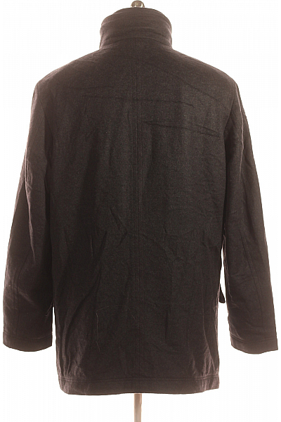 Pánský Kabát Vlněný Černý LODENFREY Second hand Vel. 54