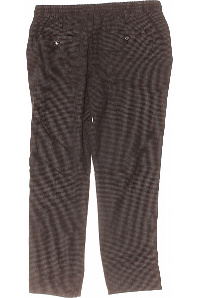 Pánské Kalhoty Rovné Černé Vel. L