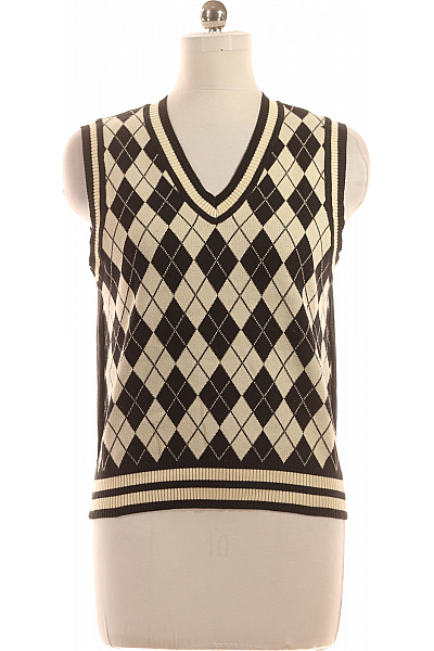 Shein Kratká Dámská Vesta Černobílá Vel.  38