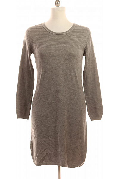  Šaty Pletené Šedé Second hand Vel. M
