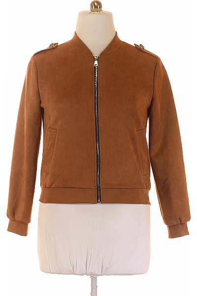 Dámská Přechodné Bundy Hnědá Second Hand Vel. XL