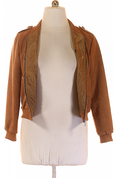 Dámská Přechodné Bundy Hnědá Second hand Vel. XL