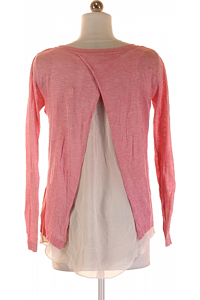  Halenka Pletená Růžová Amisu Second hand Vel. XS