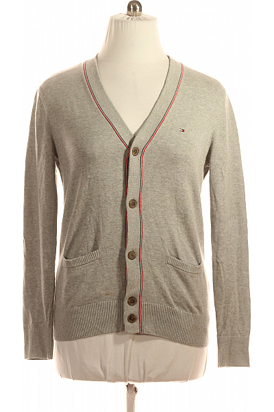 TOMMY HILFIGER Pánský Cardigan Šedý Vel. M