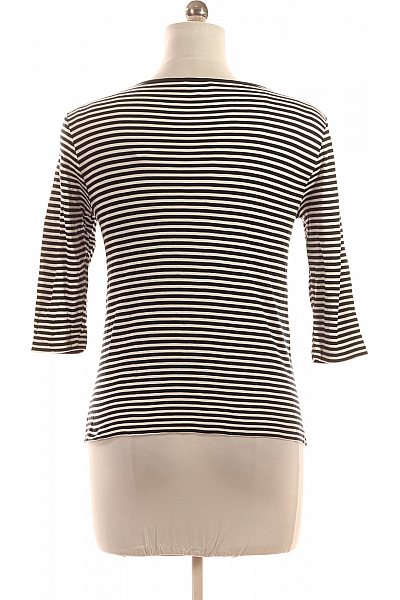 Jednoduché Dámské Tričko Černobílé Street One Vel.  38