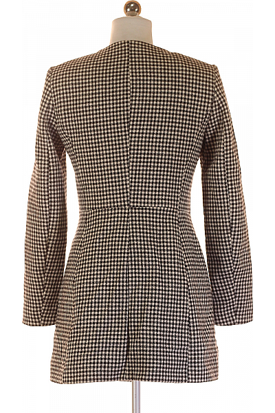 Dámský Kabát Černobílý ZARA Vel. S