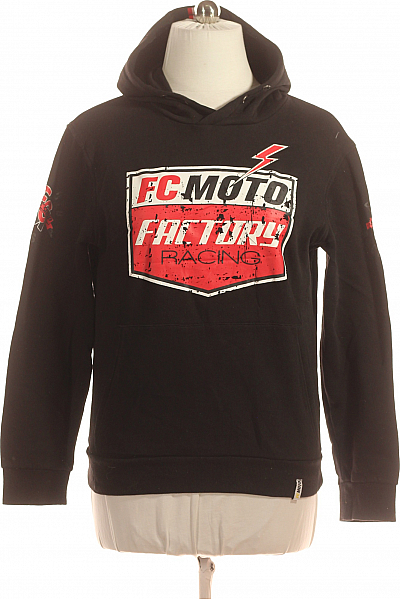 Pánská Mikina Bez Zapínání Černá Second Hand Vel. L