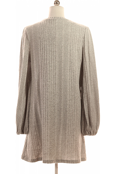 Shein  Šaty Pletené Šedé Vel. S