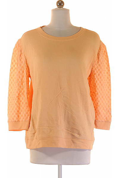 Dámská Mikina Bez Zapínání Oranžová S.OLIVER Vel. 36