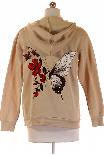 Dámská Mikina Bez Zapínání Béžová Shein Vel. S