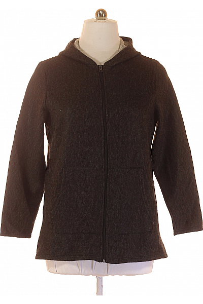 Dámská Mikina Rozepínací Šedá Second Hand Vel. 46