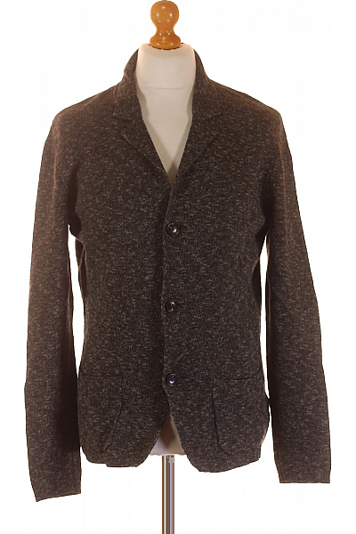 TOMMY HILFIGER Pánský Cardigan Černý Second Hand Vel. M