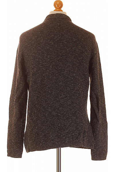 TOMMY HILFIGER Pánský Cardigan Černý Second hand Vel. M