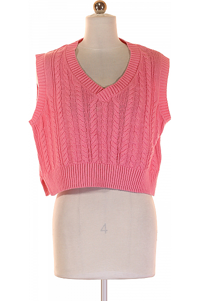 Kratká Dámská Vesta Růžová Vel. S