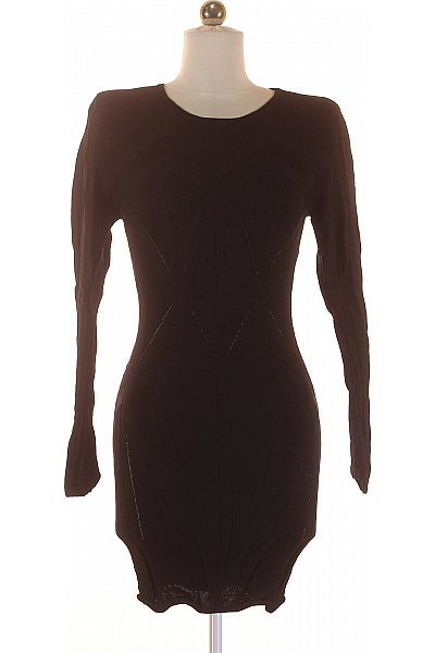  Šaty Pletené Černé Vel. S