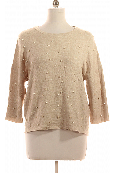 ZARA  Halenka Pletená Béžová Vel. M