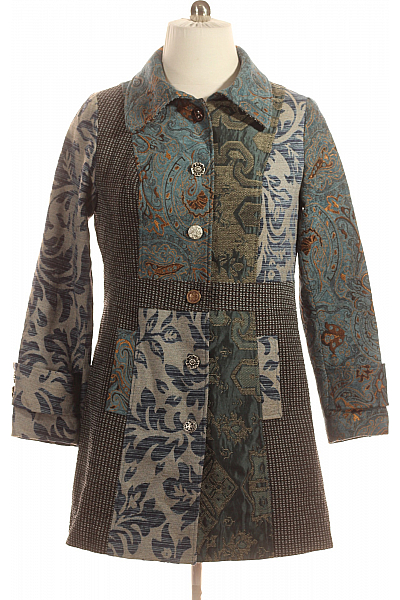 RAINBOW Dámský Kabát Barevný Vel.  44