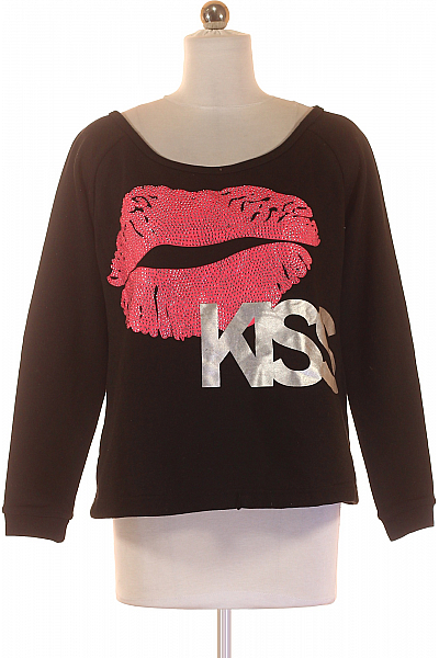 Dámská Mikina Bez Zapínání Černá Vel. S