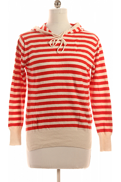 STRADIVARIUS Dámský Svetr Vlněný Červený Vel. 42