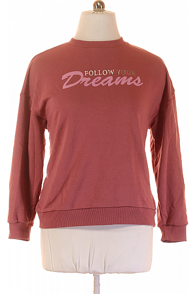 Dámská Mikina Bez Zapínání Růžová Vel.  44