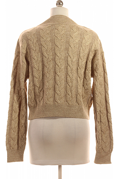 MANGO Dámský Pulovr Zlatý Vel. S
