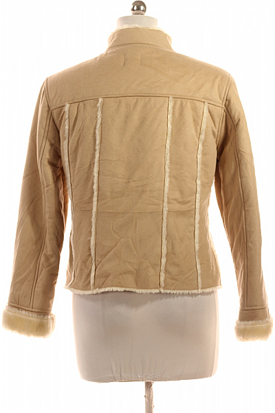 TBS  Krátký Dámský Kabát Béžový Second hand Vel. 40