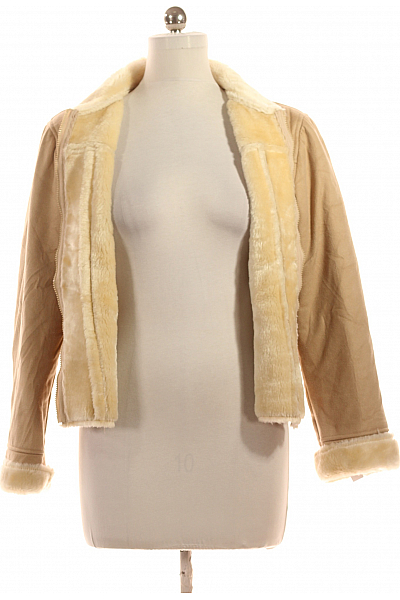 TBS  Krátký Dámský Kabát Béžový Second hand Vel. 40
