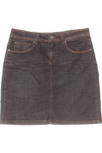 Džínová  Sukně Černá Essentials Vel. 38