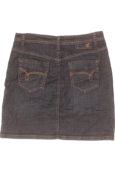 Džínová  Sukně Černá Essentials Vel. 38