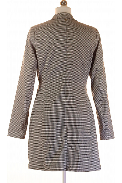 Krátký Dámský Kabát Černobílý Vel. S