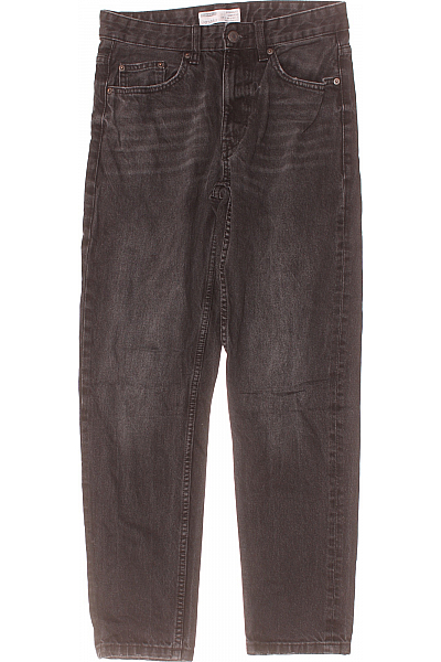 Bershka Boyfriend Dámské Džíny Černé Second hand Vel.  36