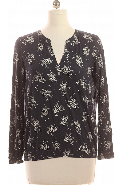 Dámské Tričko S Potiskem Modré Esprit Vel. M