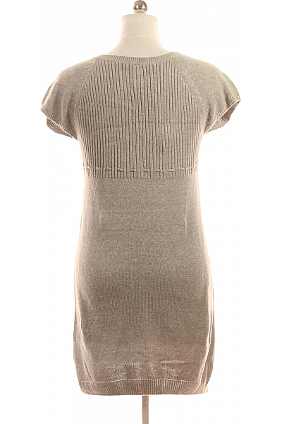  Šaty Pletené Šedé Second hand Vel. L