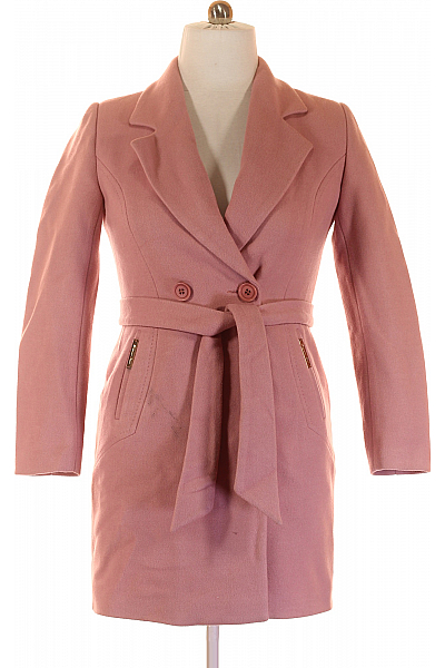 Krátký Dámský Kabát Růžový Vel. XXL