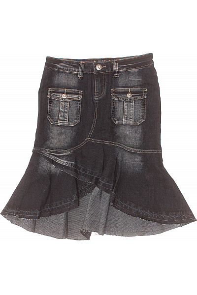 Džínová  Sukně Modrá Vel. 36